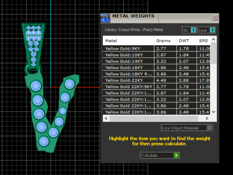ALPHABET V PENDANT 3D PRINTABLE MODEL Modelo 3D
