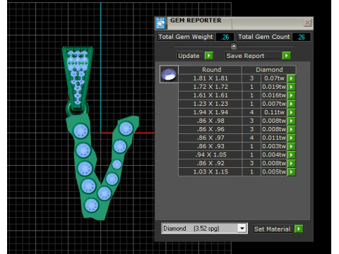 ALPHABET V PENDANT 3D PRINTABLE MODEL 3D Model