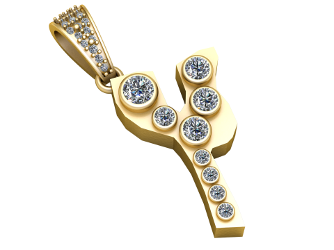 ALPHABET Y PENDANT 3D PRINTABLE MODEL 3D 모델