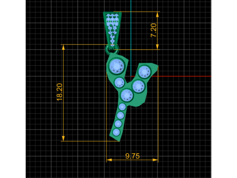 ALPHABET Y PENDANT 3D PRINTABLE MODEL 3D Model