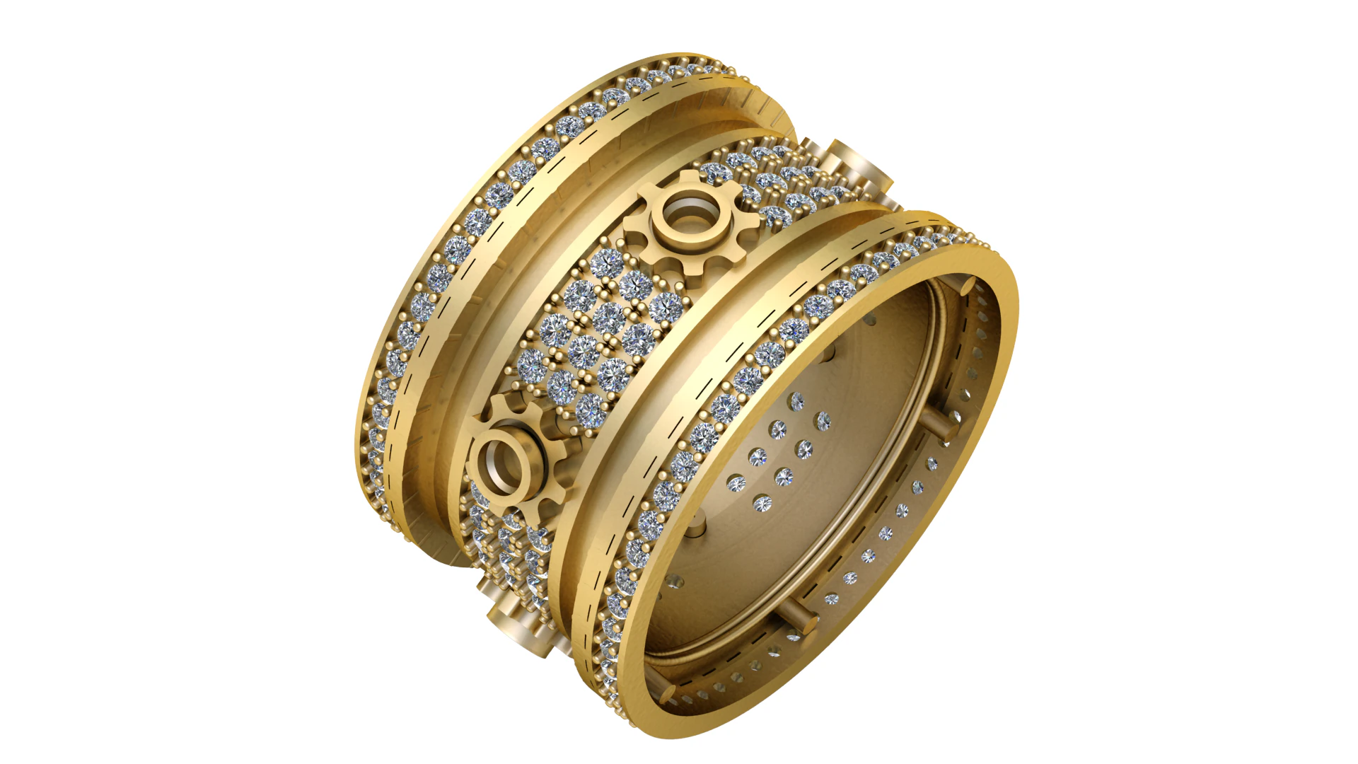 PRECIOUS ENGAGEMENT RING 3D PRINTABLE MODEL 3D Model .c4d .max .obj .3ds .fbx .stl .blend 