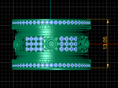PRECIOUS ENGAGEMENT RING 3D PRINTABLE MODEL 3D Model