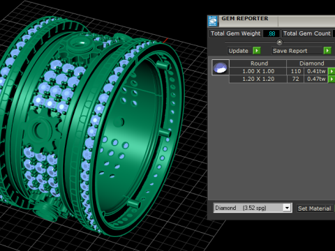 PRECIOUS ENGAGEMENT RING 3D PRINTABLE MODEL 3D Model