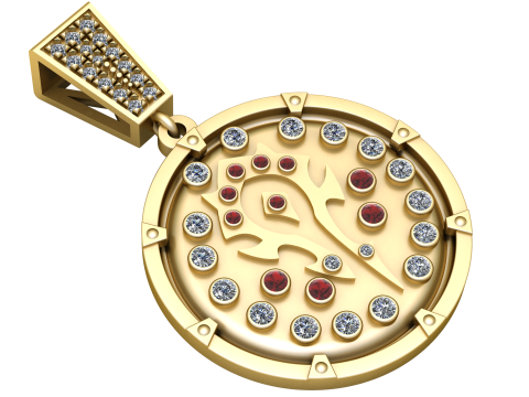 PRECIOUS GLAMIRA PENDANT 3D PRINTABLE MODEL 3D मॉडल
