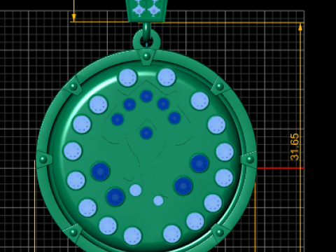 PRECIOUS GLAMIRA PENDANT 3D PRINTABLE MODEL 3D मॉडल