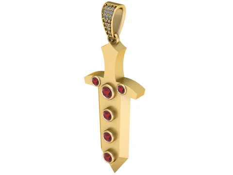 KNIFE PENDANT 3D PRINTABLE MODEL 3D Model