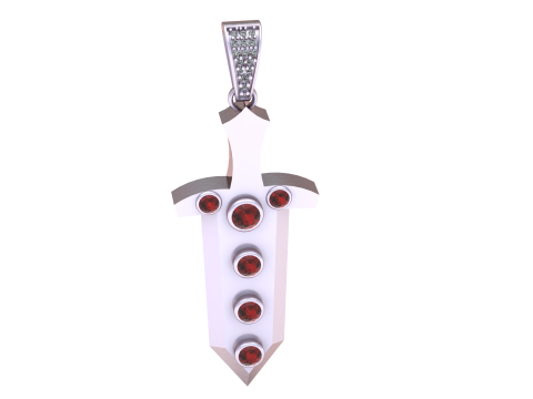 KNIFE PENDANT 3D PRINTABLE MODEL Model 3D