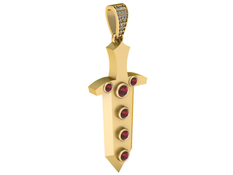 KNIFE PENDANT 3D PRINTABLE MODEL 3D Model