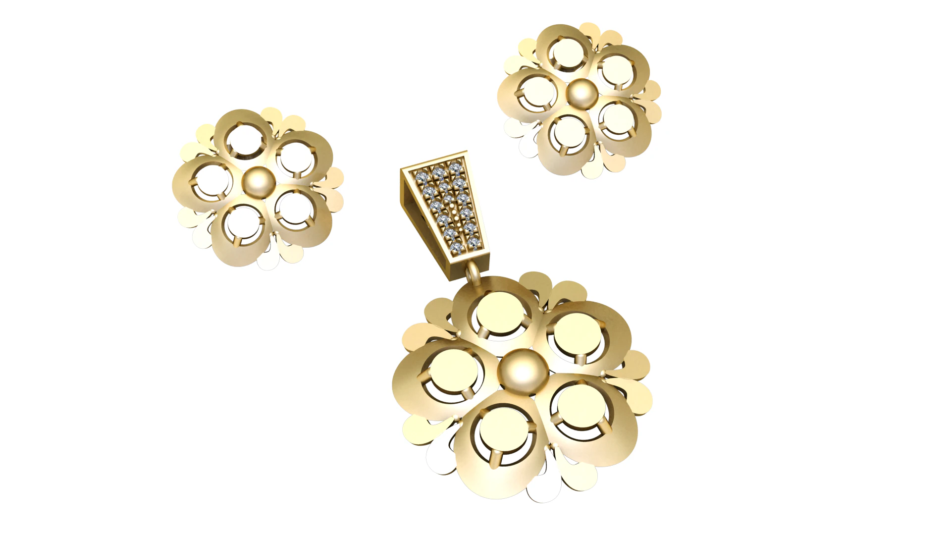 FANCY LOCKET SET 3D PRINTABLE MODEL 3D Model .c4d .max .obj .3ds .fbx .stl .blend