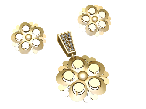 FANCY LOCKET SET 3D PRINTABLE MODEL Modelo 3D