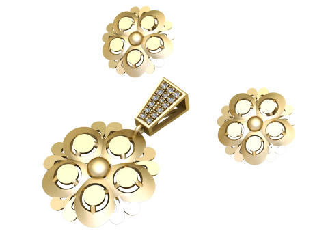 FANCY LOCKET SET 3D PRINTABLE MODEL 3Dモデル