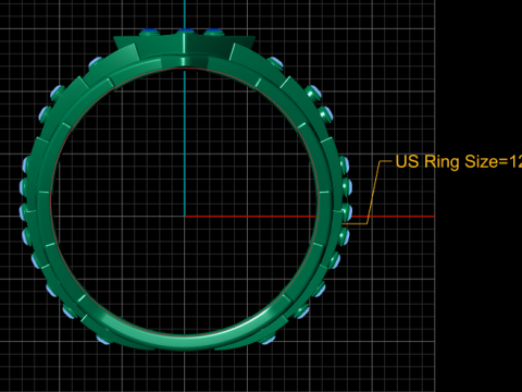 STYLISH GOLD RING 3D PRINTABLE MODEL Model 3D