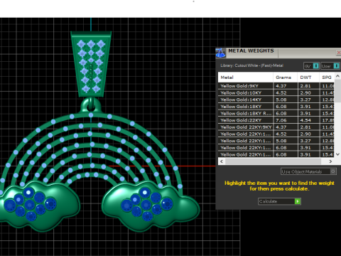 RAINBOW PENDANT 3D PRINTABLE MODEL Model 3D