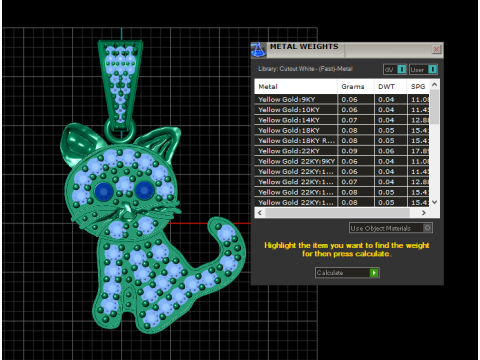 CAT ANIMAL PENDANT 3D PRINTABLE MODEL 3D Model