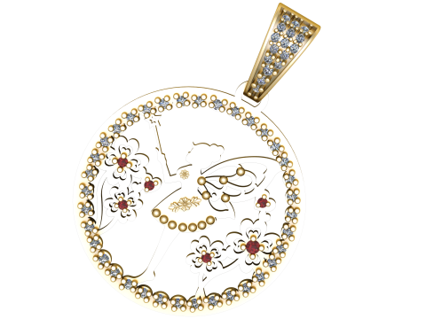 FAIRY COIN PENDANT 3D PRINTABLE MODEL 3D Модель