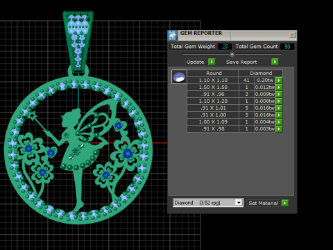 FAIRY COIN PENDANT 3D PRINTABLE MODEL 3D Модель
