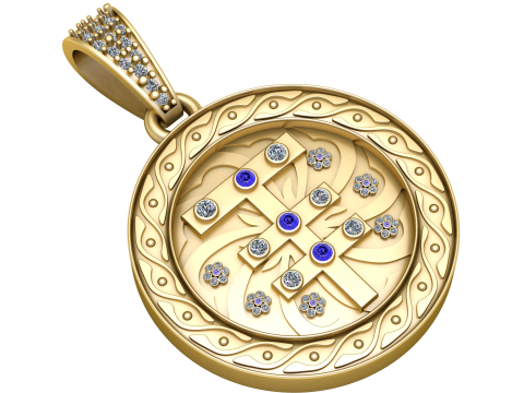 GREEK PENDANT 3D PRINTABLE MODEL Model 3D