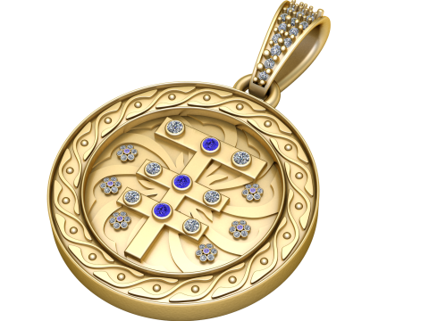 GREEK PENDANT 3D PRINTABLE MODEL 3D Model