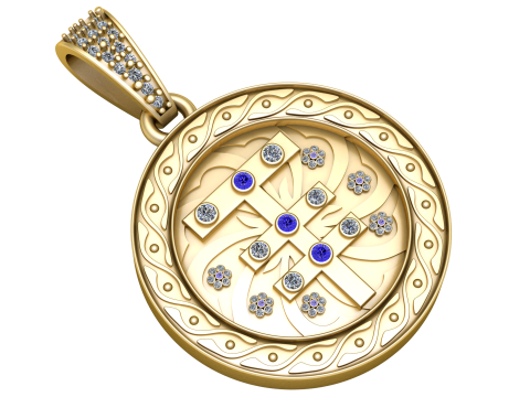 GREEK PENDANT 3D PRINTABLE MODEL 3D Model