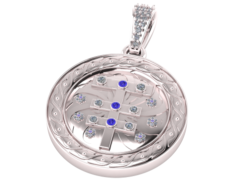GREEK PENDANT 3D PRINTABLE MODEL 3D Model