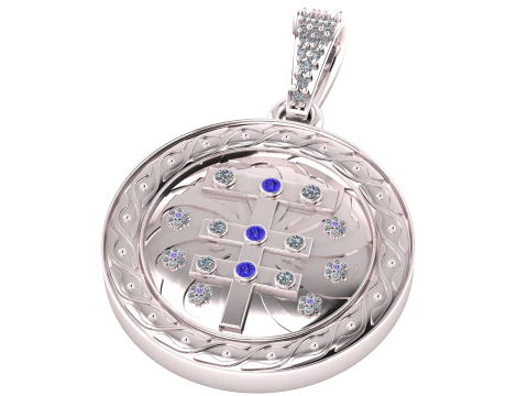 GREEK PENDANT 3D PRINTABLE MODEL 3D Model