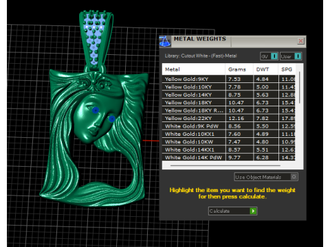 GIRL DESIGN PENDANT 3D PRITNABLE MODLE Modelo 3D