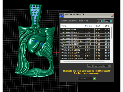 GIRL DESIGN PENDANT 3D PRITNABLE MODLE 3D Model