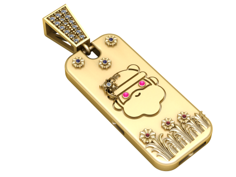LUCKY CHARM PENDANT 3D PRINTABLE MODEL 3Dモデル