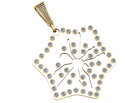 SPIDER DESIGN PENDANT 3D PRINTABLE MODEL Modèle 3D