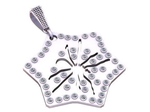 SPIDER DESIGN PENDANT 3D PRINTABLE MODEL Modèle 3D