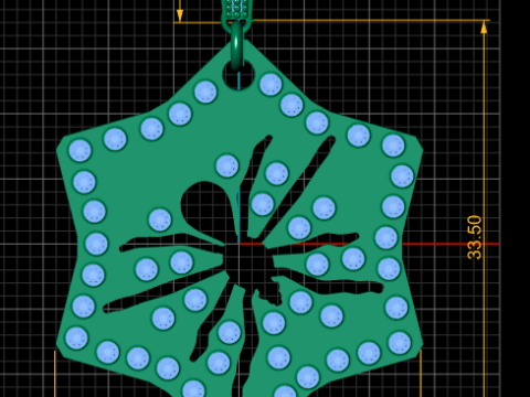 SPIDER DESIGN PENDANT 3D PRINTABLE MODEL Modèle 3D