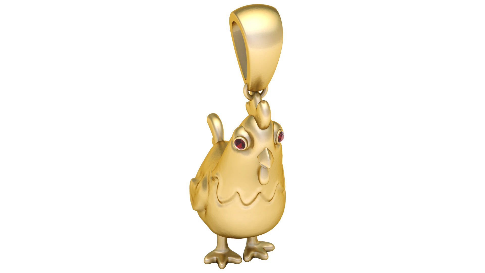 ROOSTER PENDANT 3D PRINTABLE MODEL 3D Model .c4d .max .obj .3ds .fbx .stl .blend