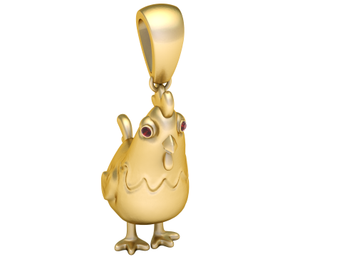 ROOSTER PENDANT 3D PRINTABLE MODEL 3D Model