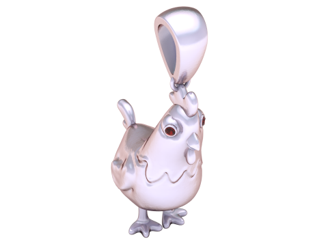 ROOSTER PENDANT 3D PRINTABLE MODEL 3D Model