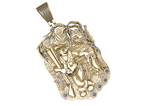 MEN PENDANT 3D PRINTABLE MODEL 3D Model
