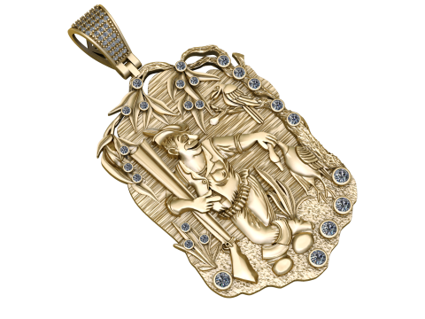 MEN PENDANT 3D PRINTABLE MODEL Modelo 3D