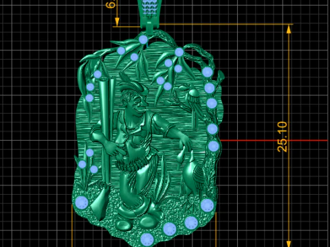 MEN PENDANT 3D PRINTABLE MODEL 3D Model