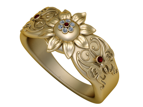WEDDING RING 3D PRINTABLE MODEL 3D Model