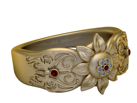 WEDDING RING 3D PRINTABLE MODEL 3D Model