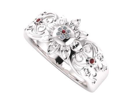 WEDDING RING 3D PRINTABLE MODEL 3D Model