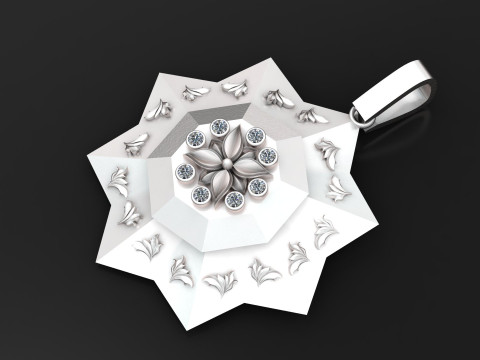GOLDEN PENDANT 3D PRINTABLE MODEL 3D Model