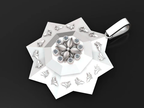 GOLDEN PENDANT 3D PRINTABLE MODEL 3D Model