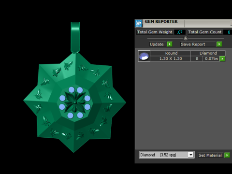 GOLDEN PENDANT 3D PRINTABLE MODEL 3D Model
