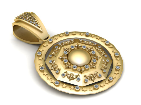 AMERICAN FANCY PENDANT 3D PRINTABLE MODEL 3Dモデル