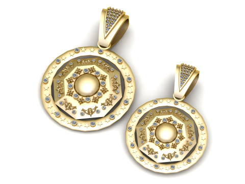 AMERICAN FANCY PENDANT 3D PRINTABLE MODEL 3D मॉडल