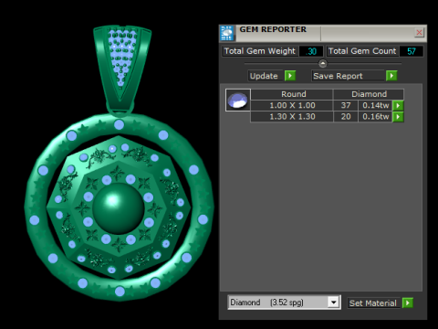 AMERICAN FANCY PENDANT 3D PRINTABLE MODEL 3D मॉडल