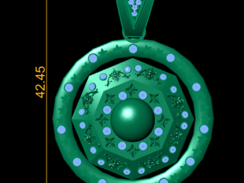 AMERICAN FANCY PENDANT 3D PRINTABLE MODEL 3D Model