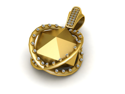 UNIQUE DESIGN PENDANT 3D PRINTABLE MODEL 3D Модель