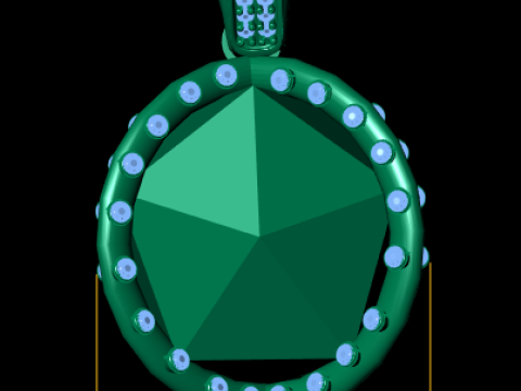 UNIQUE DESIGN PENDANT 3D PRINTABLE MODEL 3D Модель