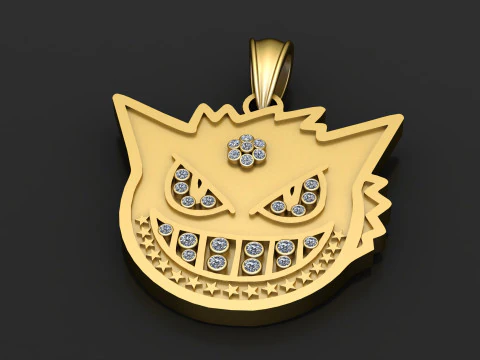 DEVIL FACE PENDANT 3D PRINTABLE MODEL 3D Model